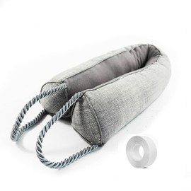 Under Door Draft Stopper-Weighted Door Draft Bottom Weather Stripping Noise Blocker for Doors and Windows (Grey, 36 inch)