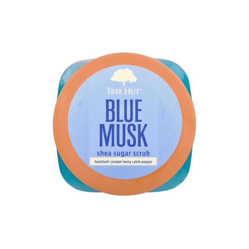 TREE HUT, Blue Musk Shea Sugar Scrub, Exfoliante Corporal de