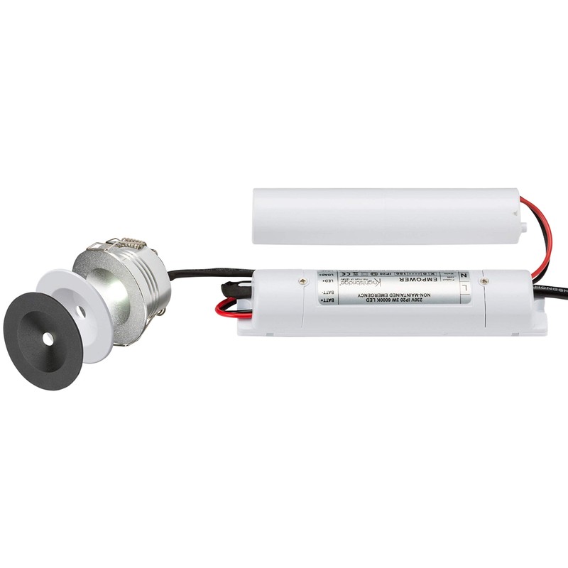 Knightsbridge 230V IP20 3W LED Emergency Downlight (non-maintained use only),