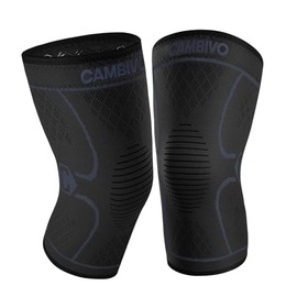 CAMBIVO Knee Support Sleeve for Men and Women (2 Pack)