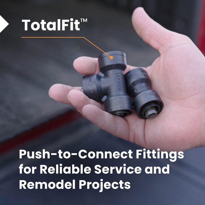 Uponor TotalFit 1/2 inch Plug, Push-to-Connect Engineered Polymer Fitting System
