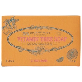 3 Soaps Hyochang Soap Vitamin Tree Soap Bar Vitamin Soap, 140g, 3 Pieces / 비누3개 효창비누 비타민트리솝바 비타민 비누, 140g, 3개입