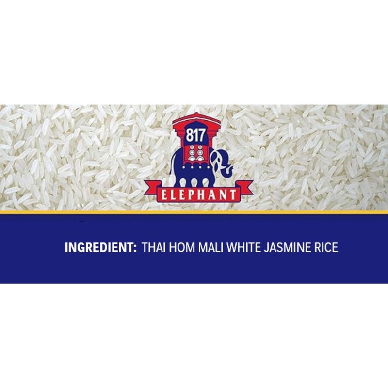 817 Elephant Thai Hom Mali White Jasmine Rice - 15