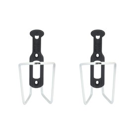 ZEFAL Pack Alu Plast 124 - Double Pack Bicycle Bottle Holder - Aluminium Bottle Holder for All Types of Bicycles - Lightweight and Robust - White