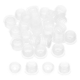 PATIKIL Bottle Adapter 0.63"/15mm, 25 Pcs Press in Bottle Adapter Plugs for Oral Dispensers Liquid Oil Plastic Glass Bottles Stopper, Clear