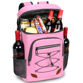 AMNOW Backpack Cooler Insulated Leak Proof for Men Wowen 36 Cans Soft Cooler Backpack Insulated Waterproof Large Capacity Coolers Bag Portable for Lunch Camping Travel Picnic Hiking Deep Grey