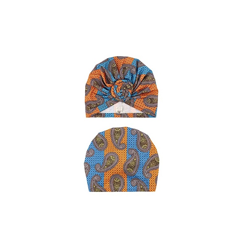 DRESHOW 5 Piezas Africano Turbante para Mujer Gorro de Nudo