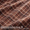 Kevin Textile Fall Plaid Pillow Cover 12x20 Inch with Piping,