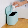 LTWQLing Mini Trash Can with Lid - Removable Small Garbage