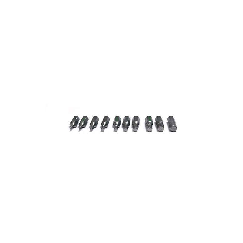 Barnwell Set of 10 Hexagon/Hex/Allen Imperial Screwdriver Bits 1/16",5/64",3/32",1/4"