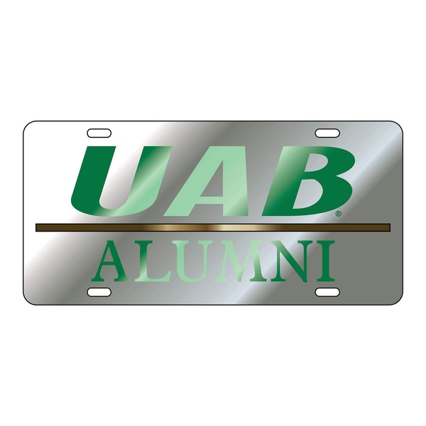 Craftique Alabama Birmingham Blazers Tag (Laser SIL/GRN UAB Alumni TAG (27507))