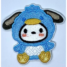 Sanrio Adhesive Patch - Pochacco Cosplay Penguin Kawaii, 2” - US SELLER