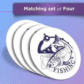 Vinyl Stickers (Set of 2) 10cm - Fishing Logo Equipment Carp Fish Fun Decals for Laptops,Tablets,Luggage,Scrap Booking,Fridges #5251