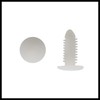 Hihaha 30Pcs White Plastic Rivets Splash Guard Fastener Push Type
