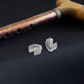 FRCOLOR 4pcs C Shape Latch Clamp for Adjustable Canes and Folding Walking Sticks Buckle Handle Clips for Walker and Crutch