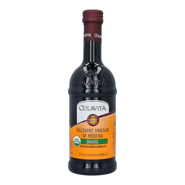 Colavita Organic Balsamic Vinegar of Modena, 17 Ounce (Pack of 6)
