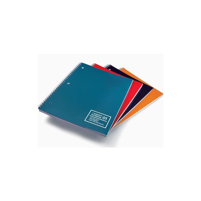 Livescribe 8.5 x 11 Single Subject Notebook #1-4 (4-pack)