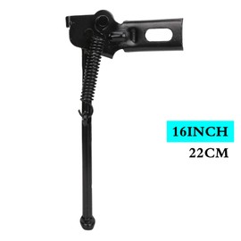 Alomejor Bicycle Kickstand 2Pcs Adjustable Cycling Rear Kick Stand Side Kick Stand Support Stand Mount for Kids Bicycle(16 Inch)