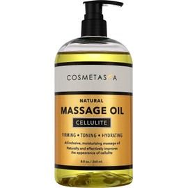 Gold Anti Cellulite Massage Oil  8.8 oz With Pump by Cosmetasa