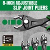 SK 8-Inch Adjustable Slip Joint Pliers, Premium CR-V Construction, SureGrip