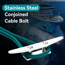 316 Stainless Steel Base Cleat,Tracker Boat Cleat,Marine Rope Base (8in)