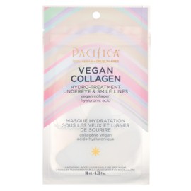 Pacifica Vegan Collagen Undereye & Smile Line Patches – Hydrating Hydro-Treatment Mask for Fine Lines & Wrinkles, Plumping Under Eye & Laugh Line Gel Pads, Unscented, 100% Vegan (2 Patches)