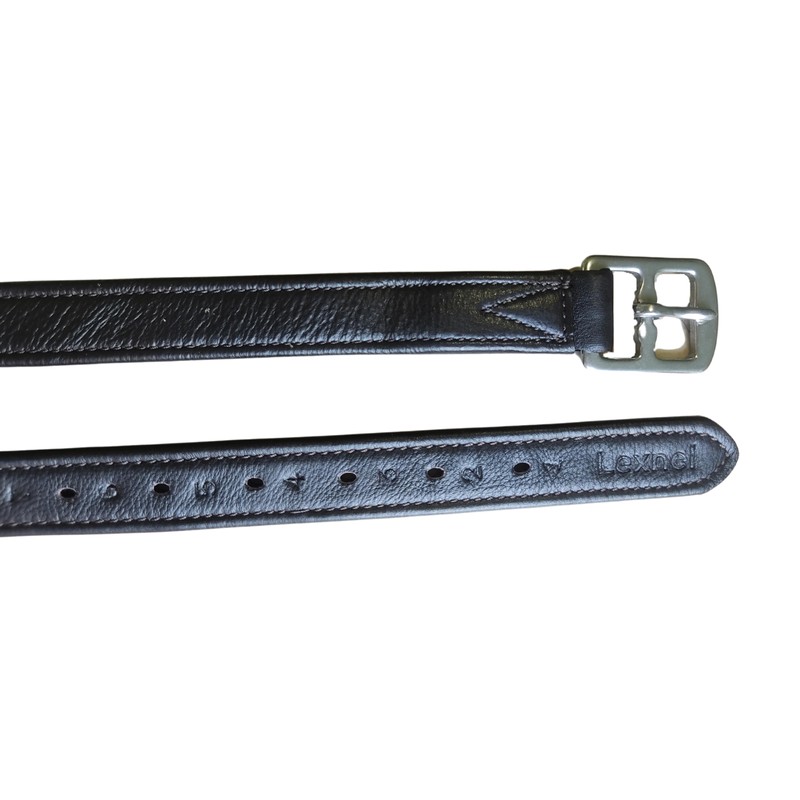 LEXNEL Equestrian Leather Stirrup for Saddle with Buckles 1 Pair