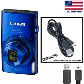 Unbranded Canon PowerShot ELPH 170 IS Digital Camera USB Cable Transfer Cord Replacement