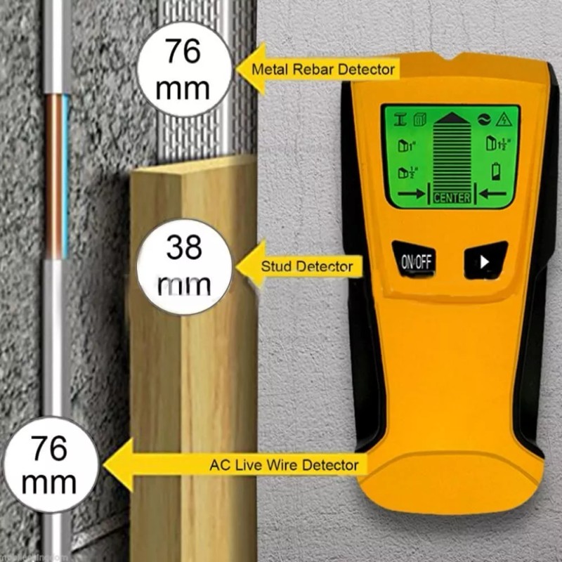 Tosuny Detector De Pared Encontrar Stud Finder Con 3-en-1