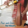 Snowfox Wine Carafe, Insulated Stainless Steel and Non, Slip Silicone