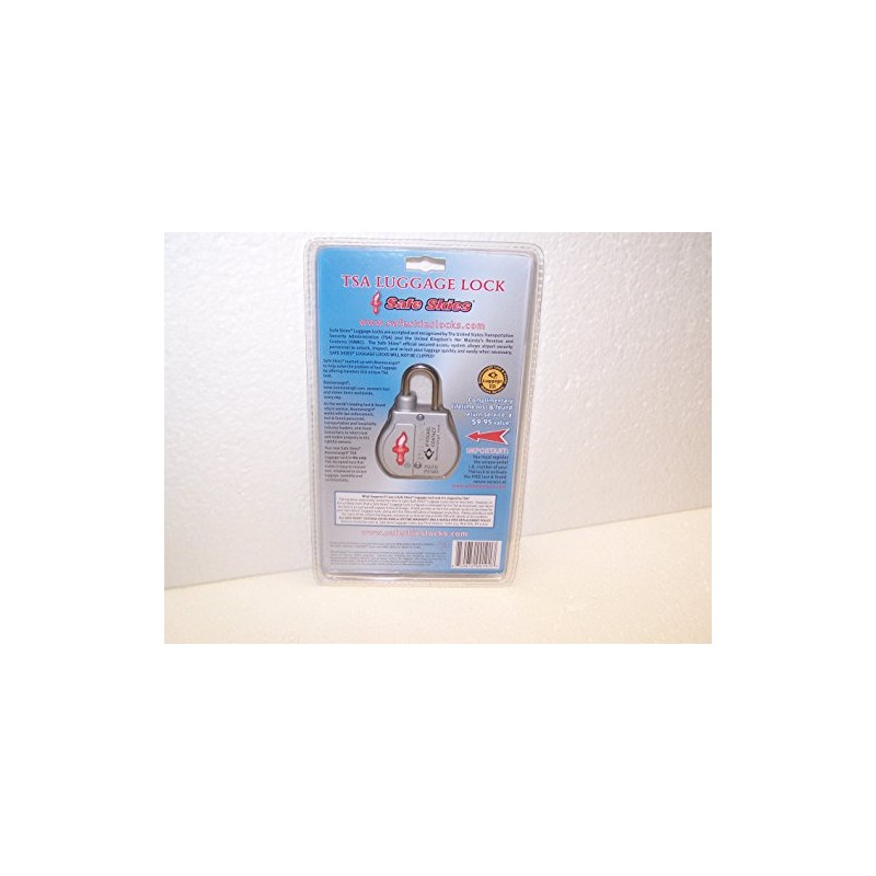 Safe Skies Rubberized BoomerangIt TSA Luggage Lock