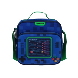 Lonchera Azul Escolar con Diseño Gamer Chenson Original Galaga