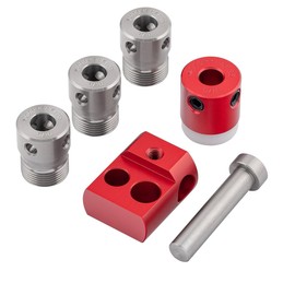 Woodpeckers Cam-A-Line Dowel Jig Parts, 5/16 Inch Drill Guides, Drill Stop Collar, Pin & Stop Block