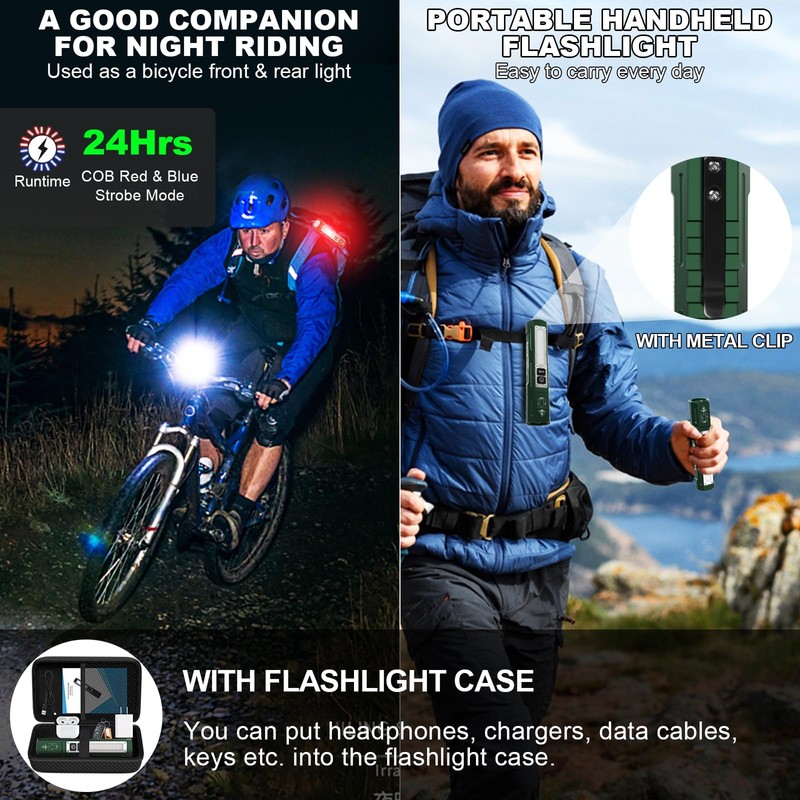 Banral Rechargeable Flashlights High Lumens - Super Bright Small Pocket