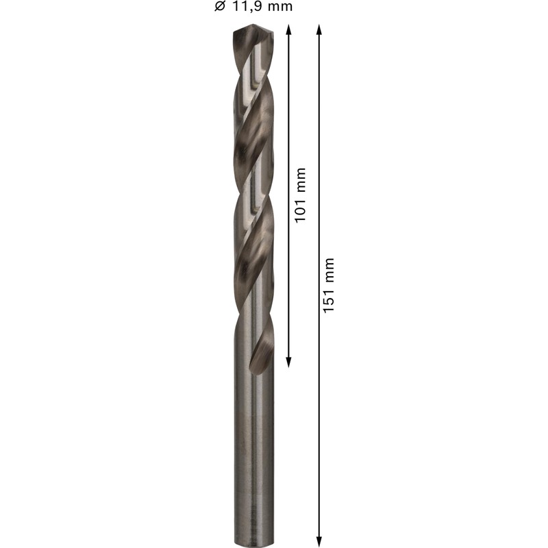 Bosch 2608585537 Metal Drill bits HSS-G, DIN 338, Silver