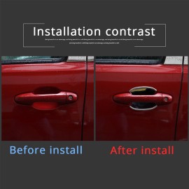 autotrim000 For Toyota Tacoma 2016-2023 Chrome Side Door Handle Bowl Cover Trim Accessories