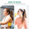 LOPHE Sports Headband, Pack of 3 Elastic Headband Women and