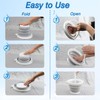 Hmfmdy Collapsible Bucket, 3L Foldable Plastic Bucket With Sturdy Handle,