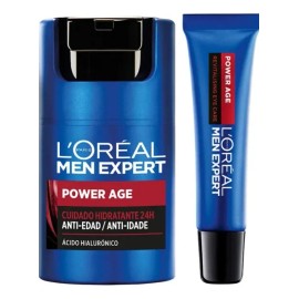 Kit Antiedad Power Age Crema Facial Y Ojos Hombre L'oreal