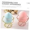 Healeved 3pcs Stainless Steel Powder Puff Holders Elegant Storage Racks
