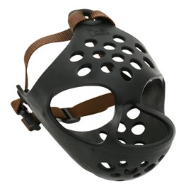 Yurika Dog Muzzle, Dog Mouth Cover, Chewing Prevention, Furniture Destruction Prevention, Training for Small, Medium, Large Dogs, Training, Adjustable, Convenient for Outing, Black - M