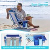 #WEJOY Folding Beach Chair for Adults, 4-Position Aluminum Lightweight Beach