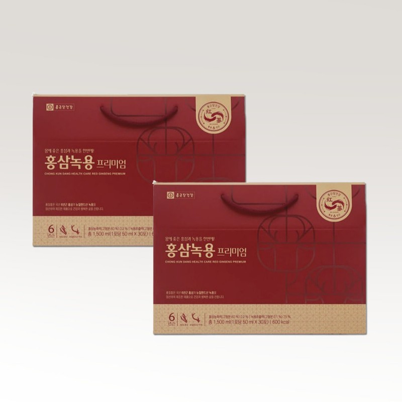 Chong Kun Dang red ginseng deer antler premium 30 packs