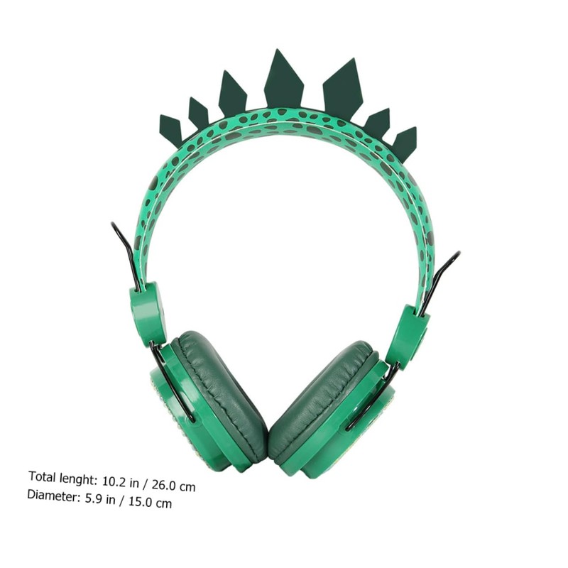IWOWHERO S Headphones Dinosaur Ear Headset Headphones for Boys and