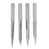 4Pcs VShaped Carving Cutter 2Edged Engraving Bit 4x0.3x15°/4x0.3x20°/4x0.3x25°/4x0.3x30°