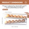 Rolling Egg Holder for Fridge, Egg Dispenser for Refrigerator, Automatic