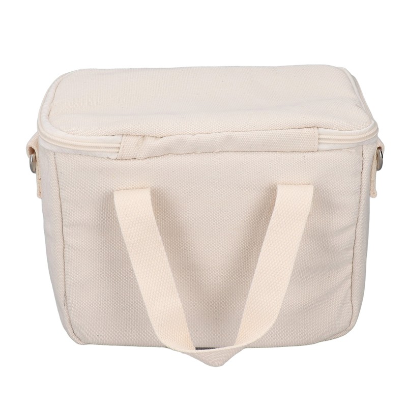 Insulated Lunch Bag Embroidered Bear Waterproof Leakproof Adjustable Straps Lunch