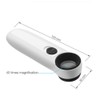 40X Handheld Magnifier Magnifying Glass Loupe Lens for Reading Jewelry