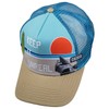 COASTAL - Unreal (khaki/teal) - High Fitted Trucker Cap, Khaki/Teal