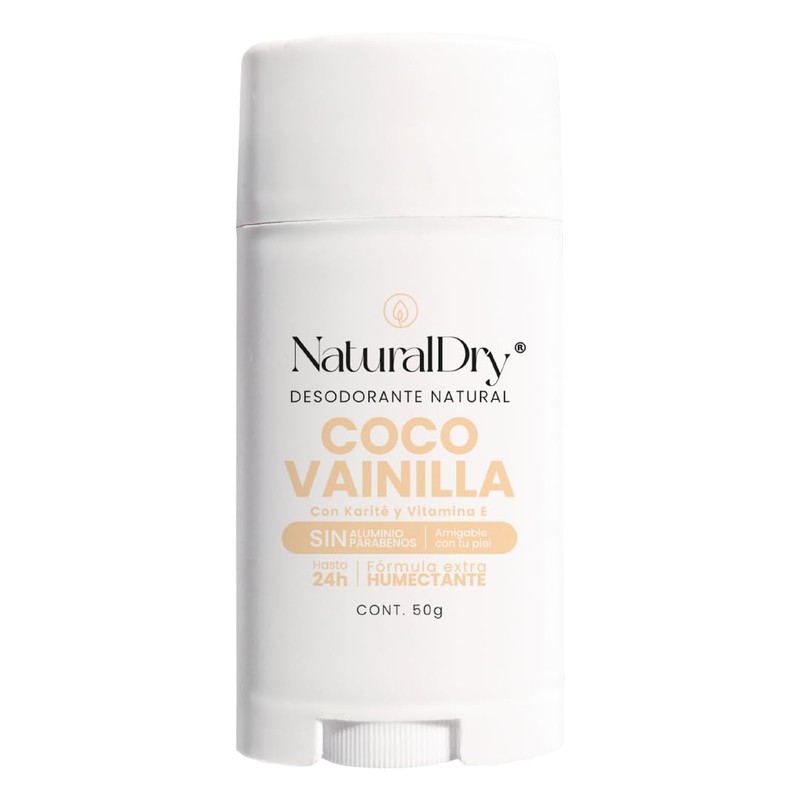 NaturalDry Desodorante Natural que SÍ FUNCIONA | Delicioso aroma Coco